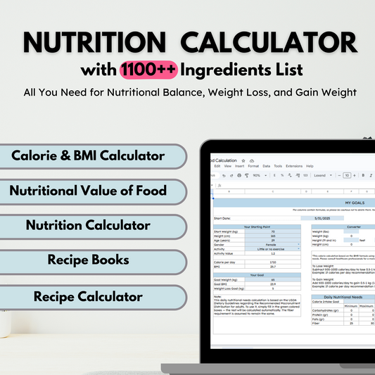 Nutrition calculator without app